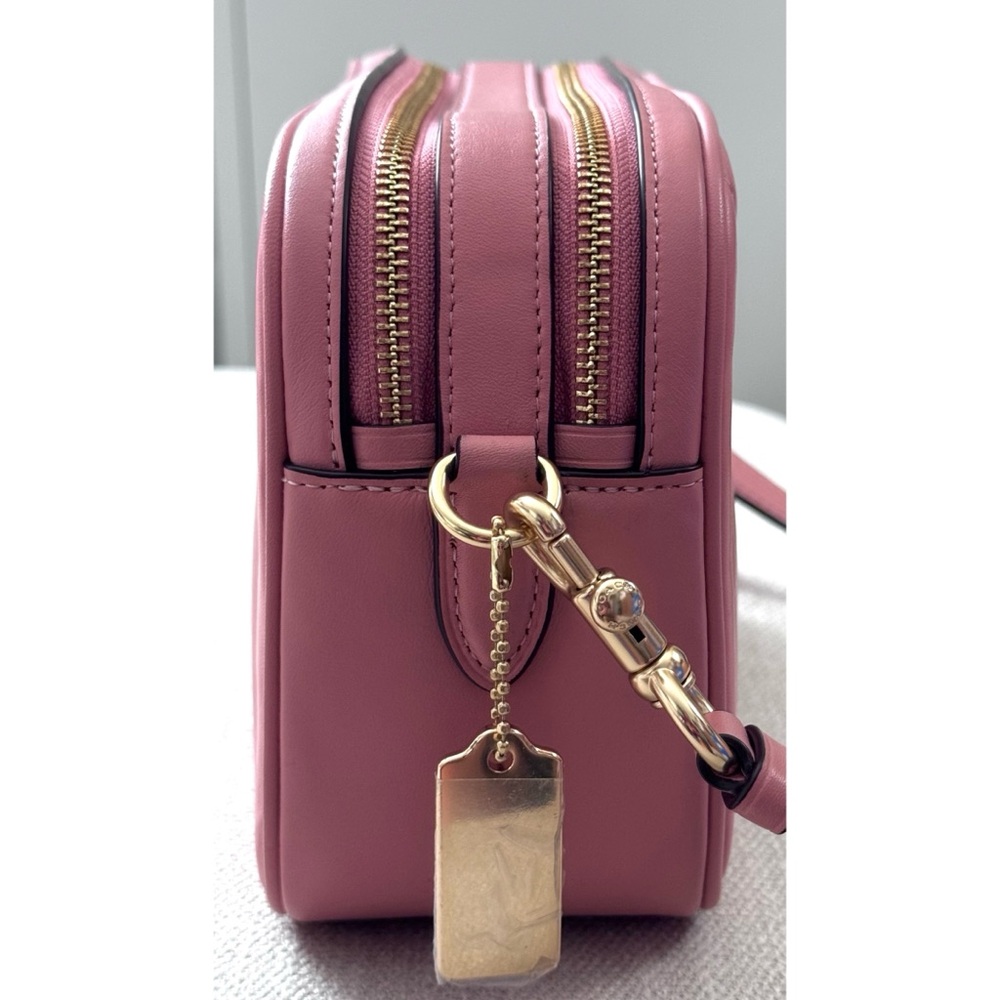 Coach CANDY PINK Puffy Jes Crossbody with Linear Quilting - Picture 8 of 14